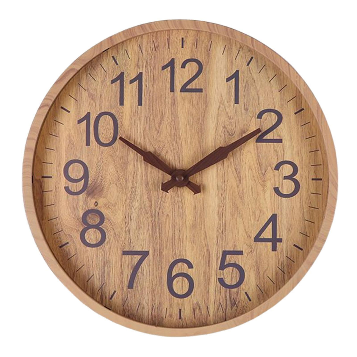 Wooden Wall Clock with Unique Design and Precise Quartz Movement