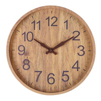 Wooden Wall Clock with Unique Design and Precise Quartz Movement
