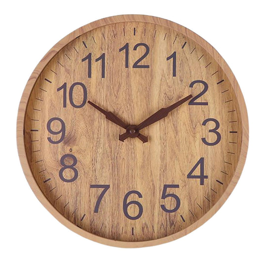 Wooden Wall Clock with Unique Design and Precise Quartz Movement