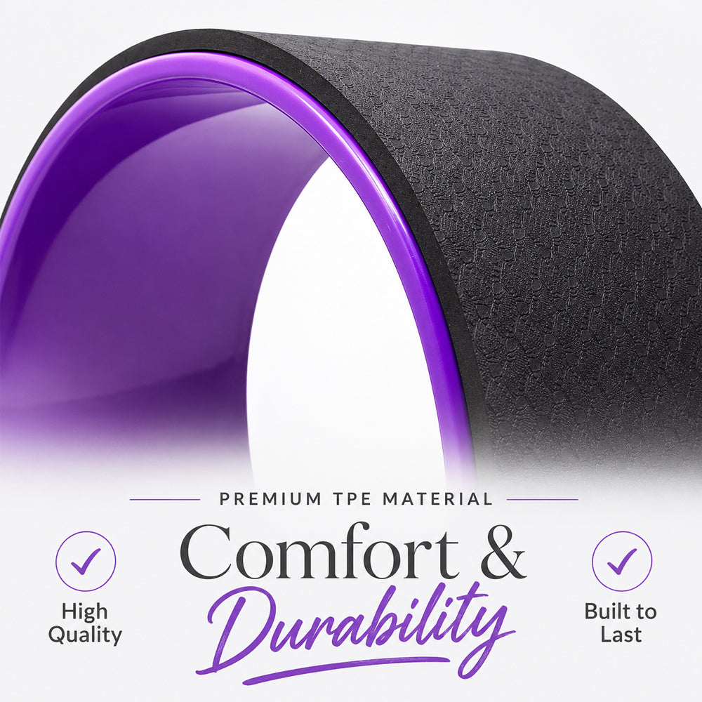 Yoga Wheel - Purple/Pink or Black/Pink
